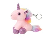 Breloc de plus unicorn, roz, 12 cm, Lean 22498