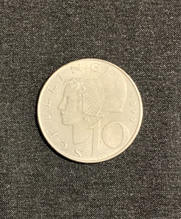 Moneda 10 schilling 1979 Austria