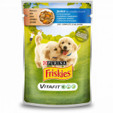 Friskies Junior Cu Pui Si Morcovi In Sos, 100 g