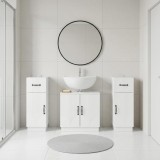 Cumpara ieftin Set de cabinet pentru baie cu 3 piese HOORN 3 buc.