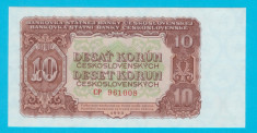 Cehoslovacia 10 Korun 1953 (p#83) UNC seria CP 961008 foto