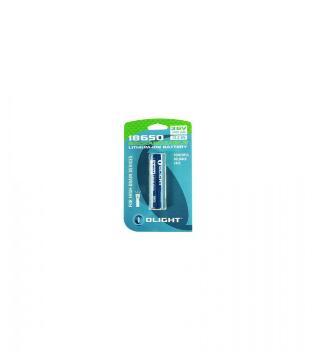 Acumulator Olight reincarcabil Li-ion 18650 3400mAh 3.6V pentru M-serie - Blister-Conținutul pachetului 1 Bucată