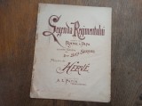 SERENADA REGIMENTULUI, CCA 1900 *** PARTITURA
