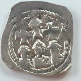 Austria Salzburg 1 denar (1200-46) Pettau argint Arhiepiscopul Eberhard ll circulat in Transilvania, Europa