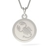 Lantisor Argint 925 cu Pandantiv Scorpion Atcom, 45cm. Bijuterie Femei, Talisman Zodiac, Cadou Valentine&#039;s Day, Craciun. Argintiu