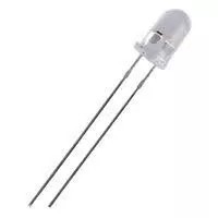 LED 3mm alb cald 12V 2180-3000mcd 30 grade Parte frontala convex OPTOSUPPLY OSM5DK3131A-12V