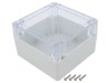 Carcasa universala KRADEX ZP120.120.75JPH, IP65, Policarbonat, 120x120x75mm, Buchsa Alama