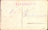 HST CP71 Carte poștală 1918 ștampilă kuk Spitalzug nr 26, Circulata, Printata