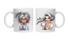 Cana alba personalizata &quot;inainte si dupa cafea - model 1&quot;, INOVATIX&reg;. 330ml, Oem