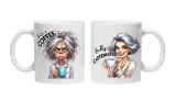 Cana alba personalizata &quot;inainte si dupa cafea - model 1&quot;, INOVATIX&reg;. 330ml, Oem