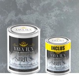 Vopsea Decorativă de Lux Sirius &ndash; Gri Oțel | Pachet 3 Litri (2L + 1L Inclus), Finisaj Perlat cu Perle de Sticlă -Toro Decor