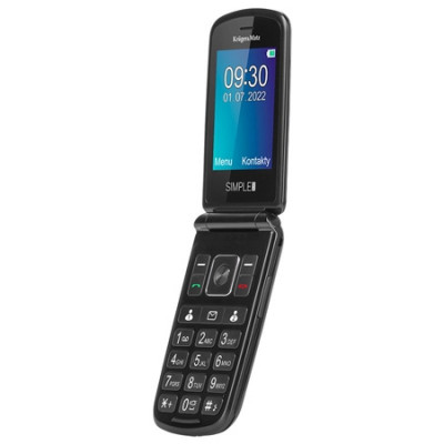 Telefon cu clapeta pentru seniori Simple 929 Kruger Matz, Negru foto