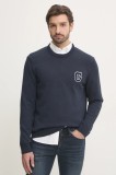 Gant pulover de bumbac culoarea bleumarin, light, 8030221