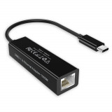 Adaptor USB-C tata - RJ45 mama Choetech R01, Gigabit, negru