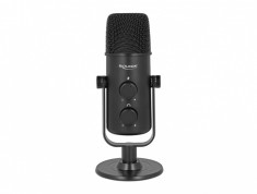 Microfon Multifunctional Dual Capsule USB Microphone cu Volume Control + Quick-Mute, Delock 66822