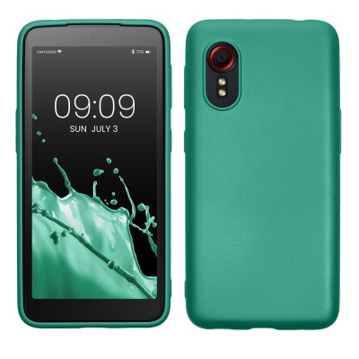 Husa kwmobile pentru Samsung Galaxy Xcover 5, Silicon, Verde, 57527.170 foto