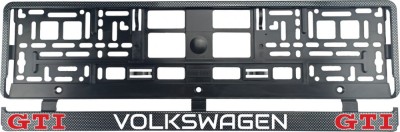 Set 2 bucati, suport numar inmatriculare carbon VW Golf GTI II foto