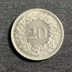 Moneda 20 rappen 1980 Elvetia
