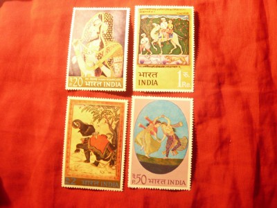 Serie India 1973 - Arta - Pictura , 4 valori foto