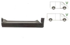 Prag Volkswagen Transporter (T4)/Caravelle/Multivan 07.1990-2003, prag metalic sub Usa Fata partea Dreapta