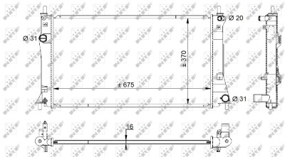 NRF 59205 Radiator, racire motor foto