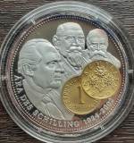 (A281) MEDALIE ARGINT AUSTRIA -1000 ANI MONEDA IN AUSTRIA- 1 SCHILLING, 52,66 GR, Europa