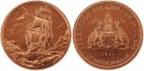 Ascension Island 2025 - 1/4 dollar, vapor, UNC