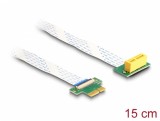 Riser Card PCI Express x1 la x1 90 grade FPC 15cm, Delock 88021