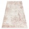 DISTIN 0828A covor modern roz / pudrat / alb - Ornament, vintage, franjuri, 120x170 cm