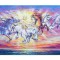 Phaeton si caii, tablou pictat manual 100x65cm ulei pe panza, gata de expus pe perete, Mircea Iordache