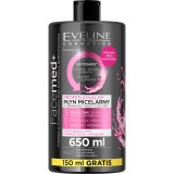 Eveline Cosmetics FaceMed+ Apa micela cu efect de curatare si indepartare a machiajului cu efect detoxifiant 650 ml