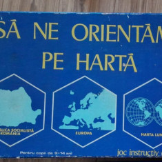 Anii 70, Joc Sa ne orientam pe harta, puzzle perioada comunista RSR/ Europa/Lume