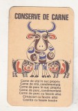 Bnk cld Calendar de buzunar 1975 Conserve de carne