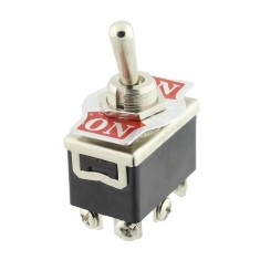 Intrerupator basculant, 2 pozitii, mod comutare ON-ON, DPDT, NINIGI, T212514