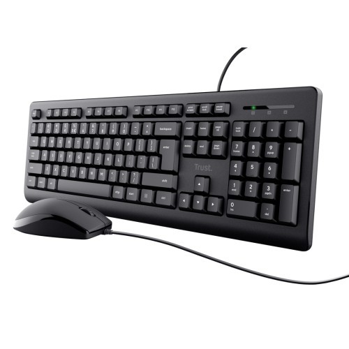 TRUST BASICS KEYBOARD AND MOUSE SET US &quot;24645&quot; (timbru verde 0.8 lei)