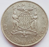 1983 Zambia 5 shillings 1965 Independence of Zambia km 4, Africa