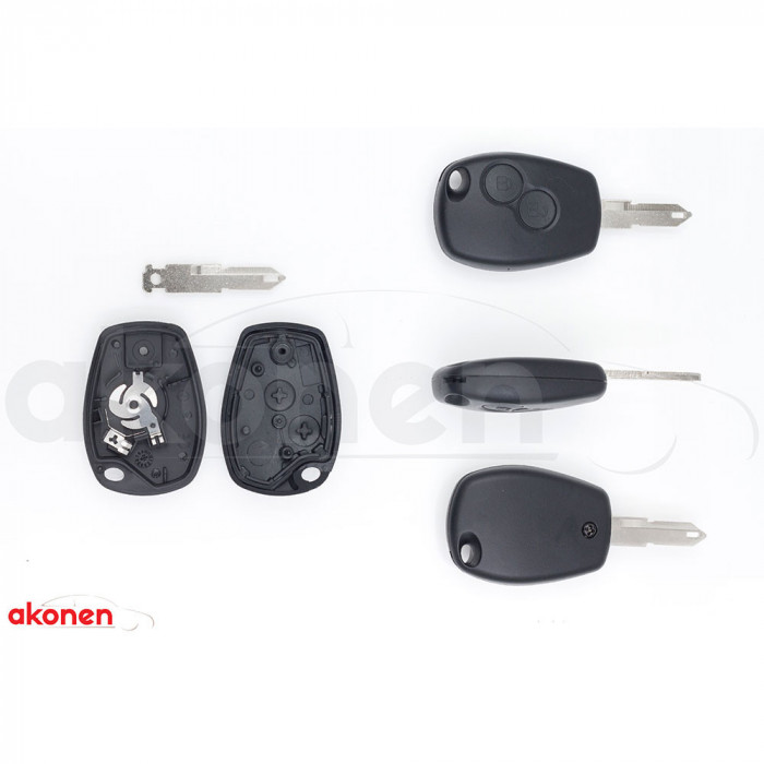 Carcasa Cheie Contact Pentru Dacia Logan / Sandero 2 Butoane. Cu Cheie 153844 004RN009