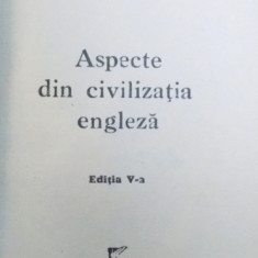 ASPECTE DIN CIVILIZATIA ENGLEZA DE I. BOTEZ , 1945
