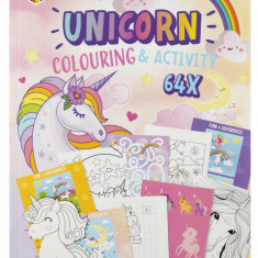 Carte de colorat cu activitati - Unicorn PlayLearn Toys