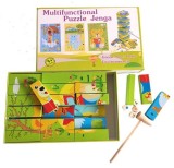 Joc multifunctional jenga Turnul Instabil si puzzle
