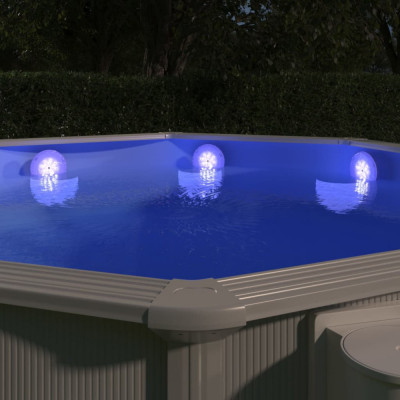 Lampa LED plutitoare de piscina, cu telecomanda, multicolor GartenMobel Dekor foto