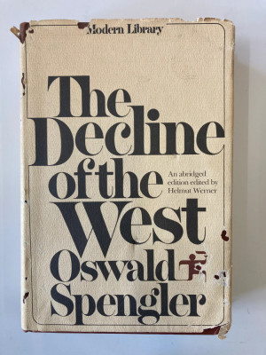 The decline of the West / Oswald Spengler foto