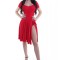R365-3 Body cu maneci scurte si fusta atasata