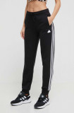 Adidas pantaloni de trening culoarea negru, cu imprimeu IN9479