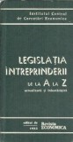 Carte Legislatia Intreprinderii A la Z 1983 Editie Veche Coperta Cartonata Pagini 756