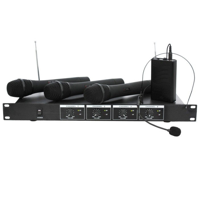 Microfon VHF Ibiza VHF4 3mana+1casca