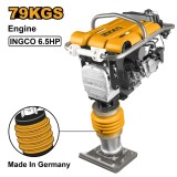Cumpara ieftin Mai Compactor 6.5cp, 79kg, 10kN, rata impact 450-660 rpm, talpa 33x29cm Ingco GRT75-2E