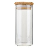 Cumpara ieftin Set 2 borcane sticla lemn 5x13 cm