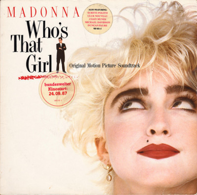 VINIL Madonna &amp;lrm;&amp;ndash; Who&amp;#039;s That Girl ( VG) foto