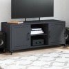 Gossi dulap tv, antracit, 100,5x39x43,5 cm, otel laminat la rece